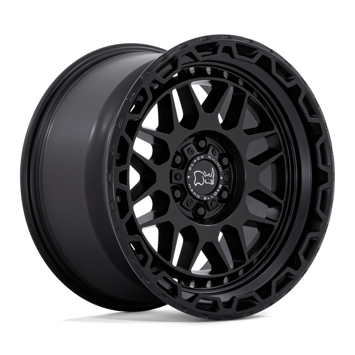 20" Black Rhino Hard Alloys HOLCOMB MATTE BLACK 6X114.3