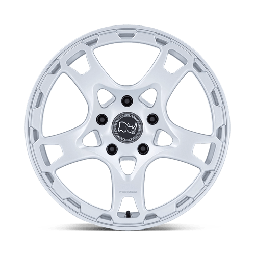 18X8 Black Rhino Hard Alloys KLAUE MATTE SILVER 5X130