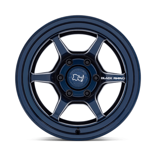 17X9 Black Rhino Hard Alloys SHOGUN GLOSS MIDNIGHT BLUE 6X139.7