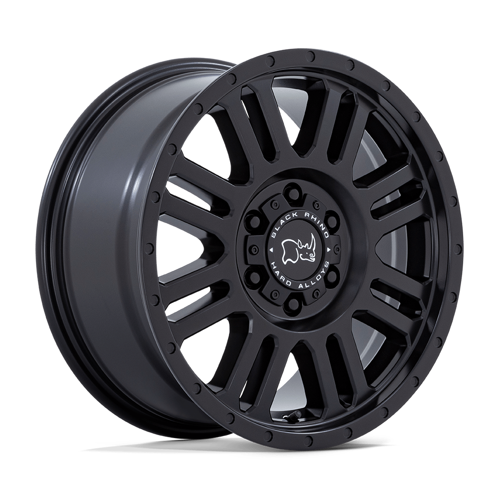 16 Black Rhino Hard Alloys YELLOWSTONE MATTE BLACK 5X130