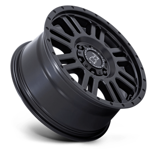 16 Black Rhino Hard Alloys YELLOWSTONE MATTE BLACK 5X130