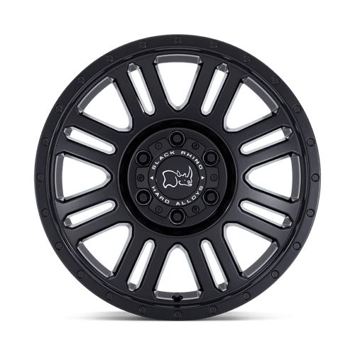 18X8 Black Rhino Hard Alloys YELLOWSTONE MATTE BLACK 5X130