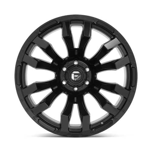 22X10 Fuel 1PC D675 BLITZ RIMS - GLOSS BLACK 6X135