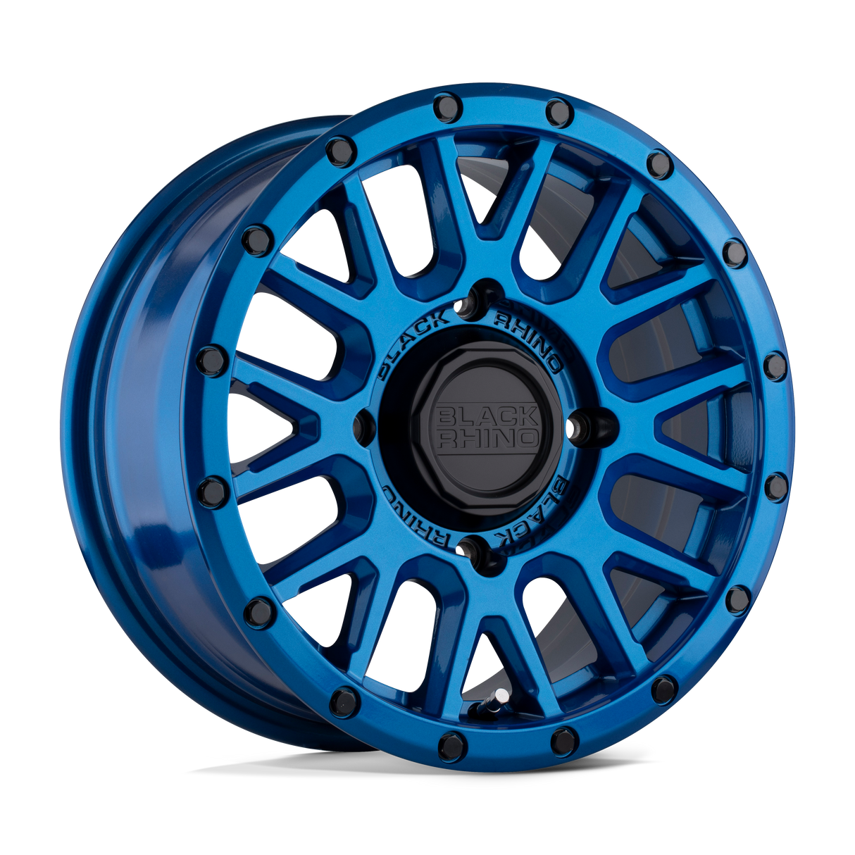 15" Black Rhino Hard Alloys - UTV LA PAZ UTV BLUE W/ BLACK BOLTS 4X156