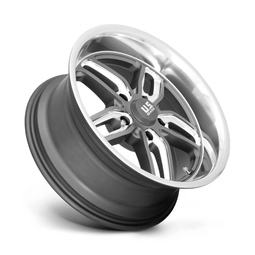 20X8.5 US Mag 1PC U129 CTEN MATTE GUN METAL MILLED 5X120.65