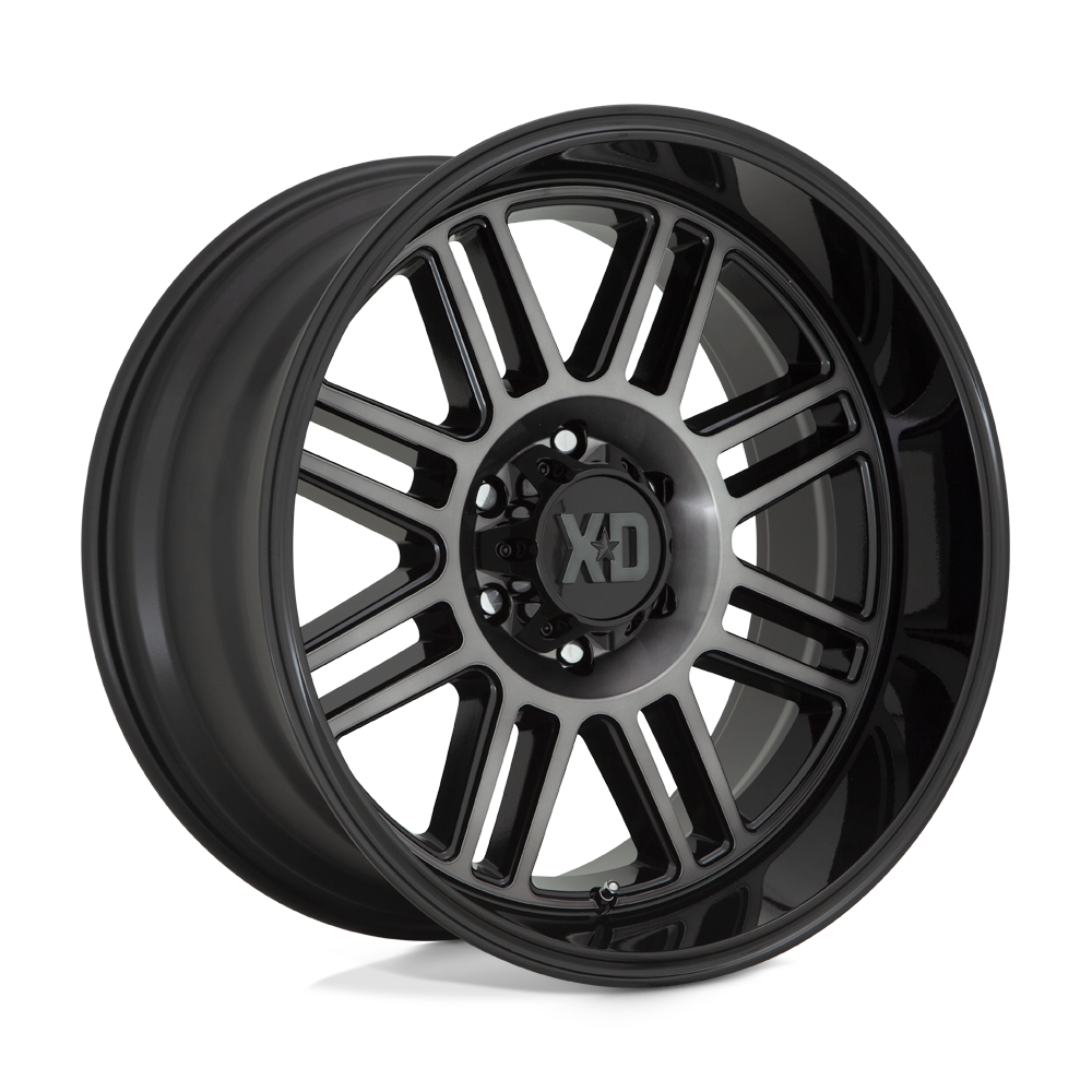 20X10 XD XD850 CAGE GLOSS BLACK W/ GRAY TINT 6X139.7