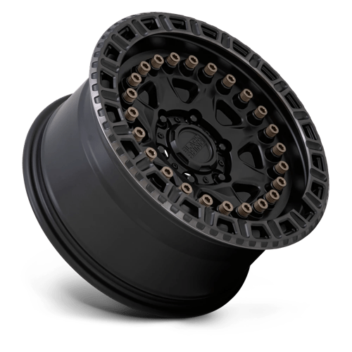 20" Black Rhino Hard Alloys CARBINE MATTE BLACK W/ MACH TINT RING 6X135