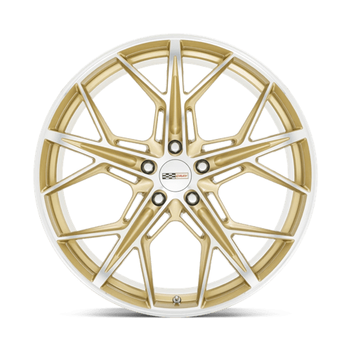 21" Cray HAMMERHEAD GLOSS GOLD W/ MIRROR CUT FACE 5X120