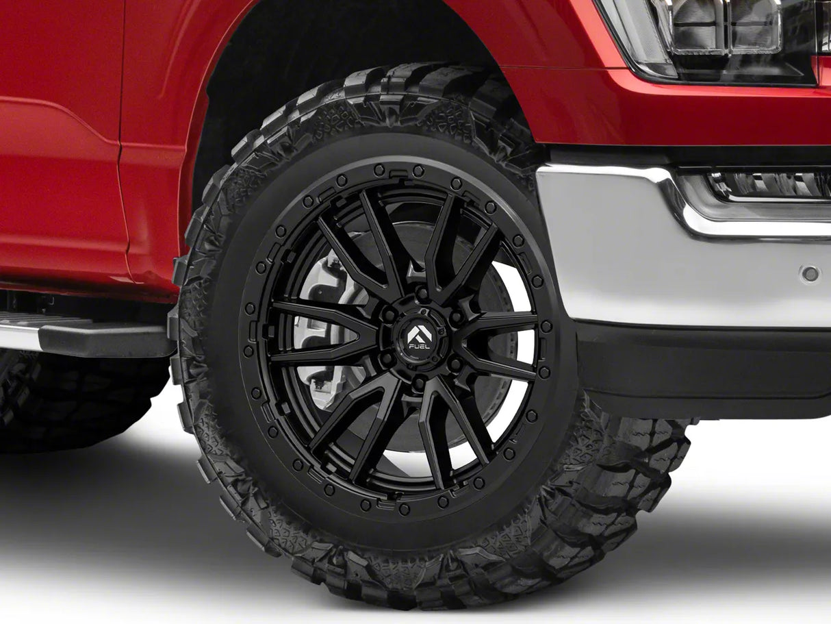 18X9 Fuel 1PC D679 REBEL RIMS - MATTE BLACK 6X114.3