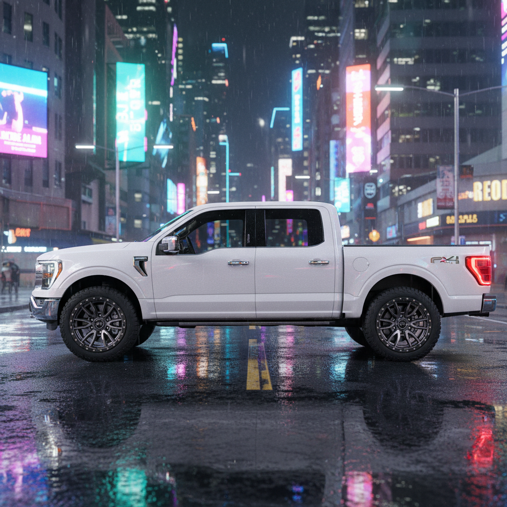 22X12 Fuel 1PC D680 REBEL RIMS - MATTE GUNMETAL BLACK BEAD RING 6X135