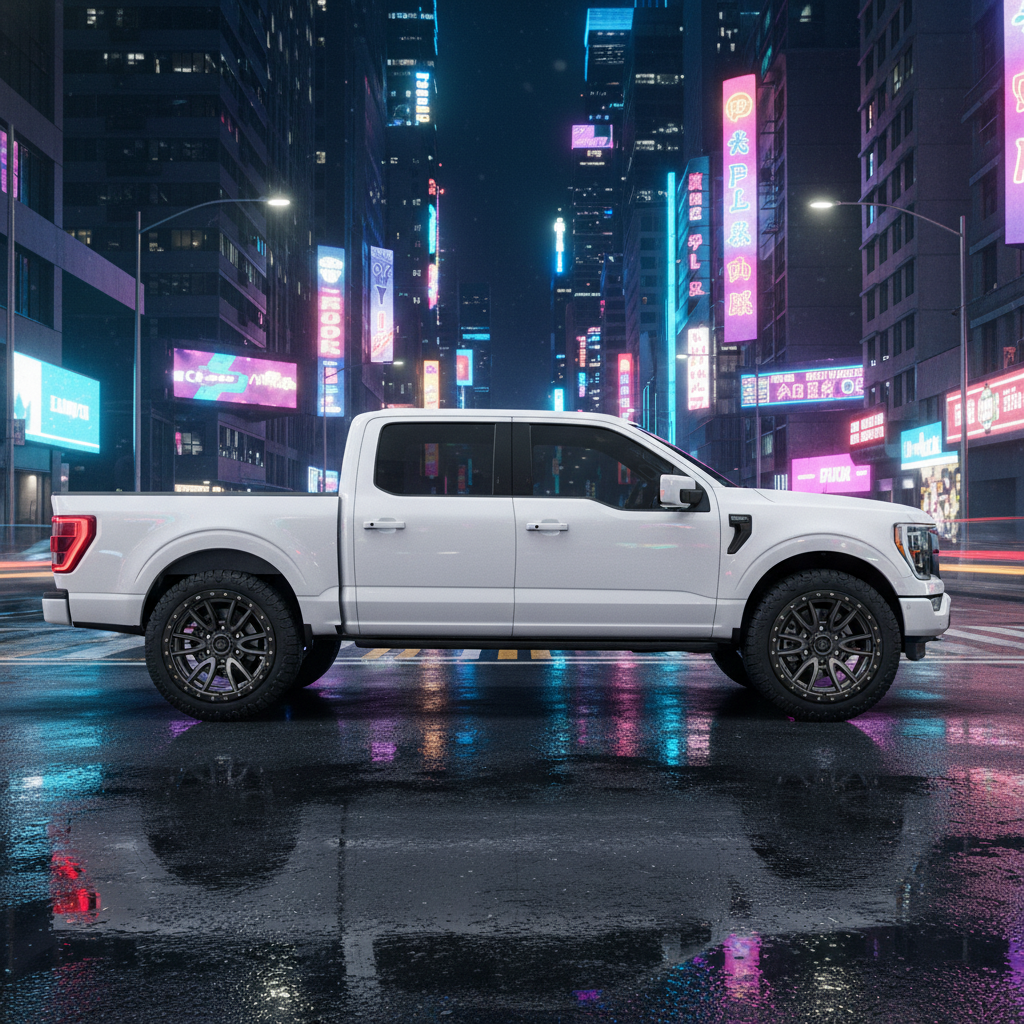 18X9 Fuel 1PC D680 REBEL RIMS - MATTE GUNMETAL BLACK BEAD RING 6X135