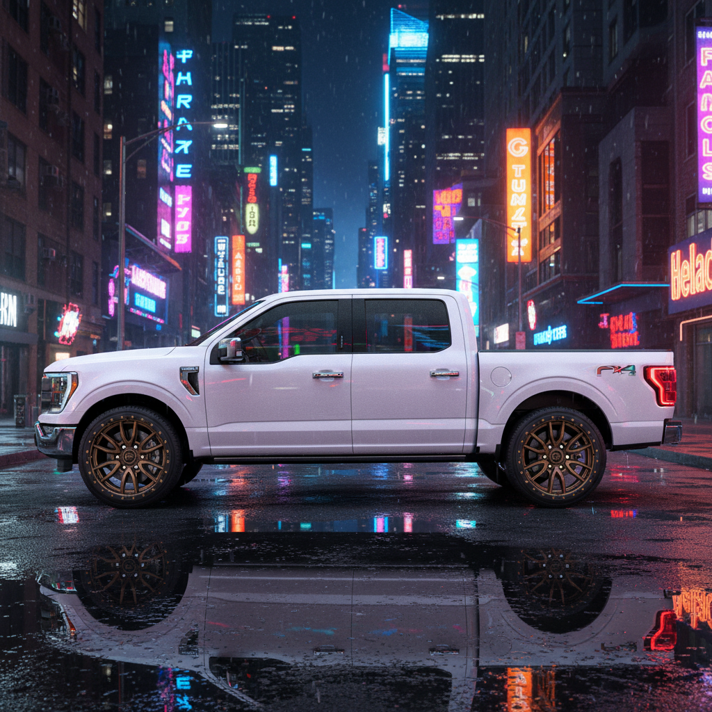 22X12 Fuel 1PC D681 REBEL RIMS - MATTE BRONZE BLACK BEAD RING 6X135