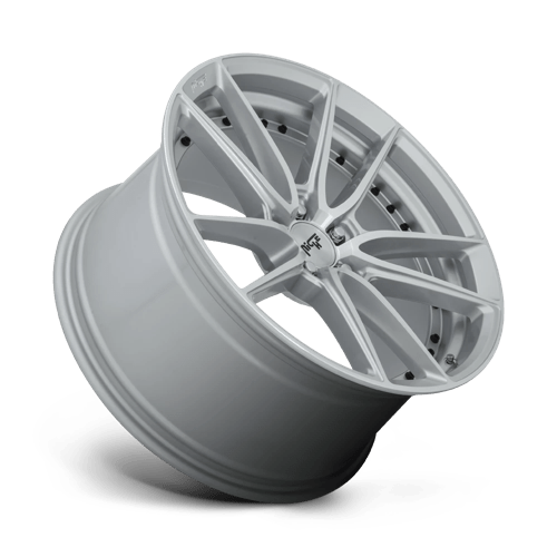20X10.5 Niche 1PC M221 DFS GLOSS SILVER MACHINED 5X114.3