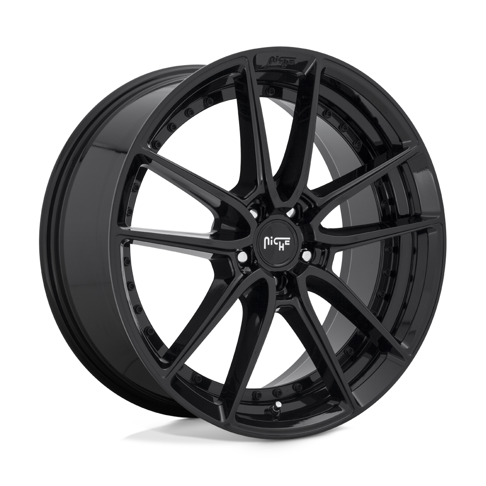 18X8 Niche 1PC M223 DFS GLOSS BLACK 5X112