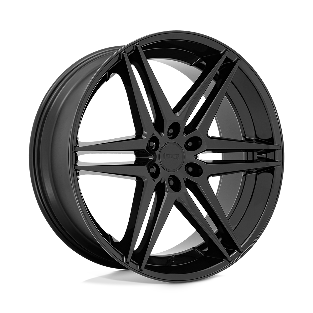 24X10 DUB 1PC S268 DIRTY DOG ALL GLOSSY BLACK 6X139.7