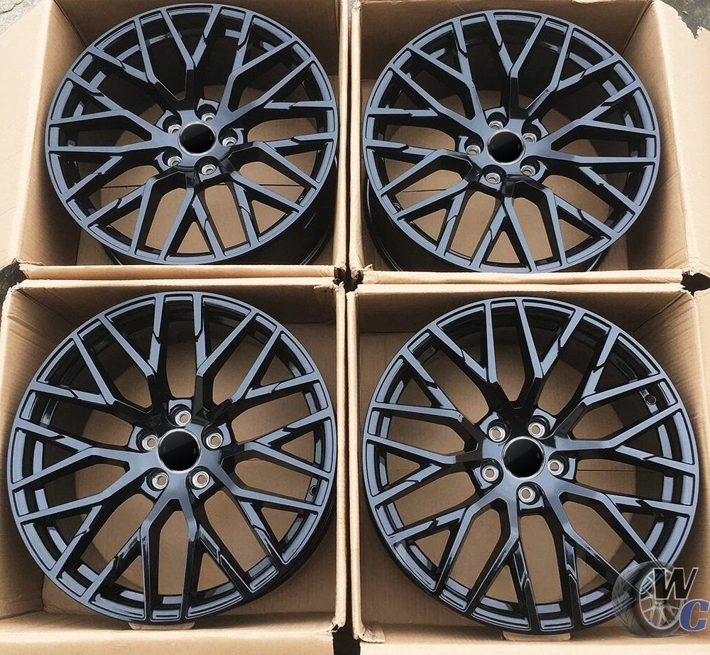 22” Wheels Fit Audi Q7 2017–2025 | OE Style Rims | Gloss Black | Set of 4
