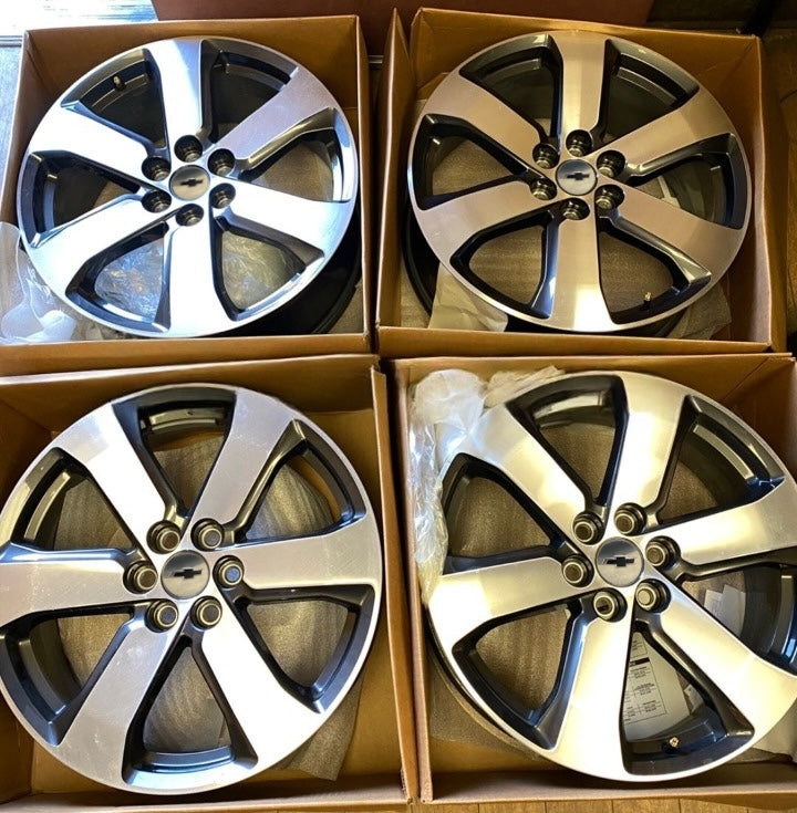 20” Chevrolet Traverse Rims 2018 2019 2020 2021 2022 2023 2024 2025 OEM Original Wheels 20x8 Gun Metal w/ Machine Face