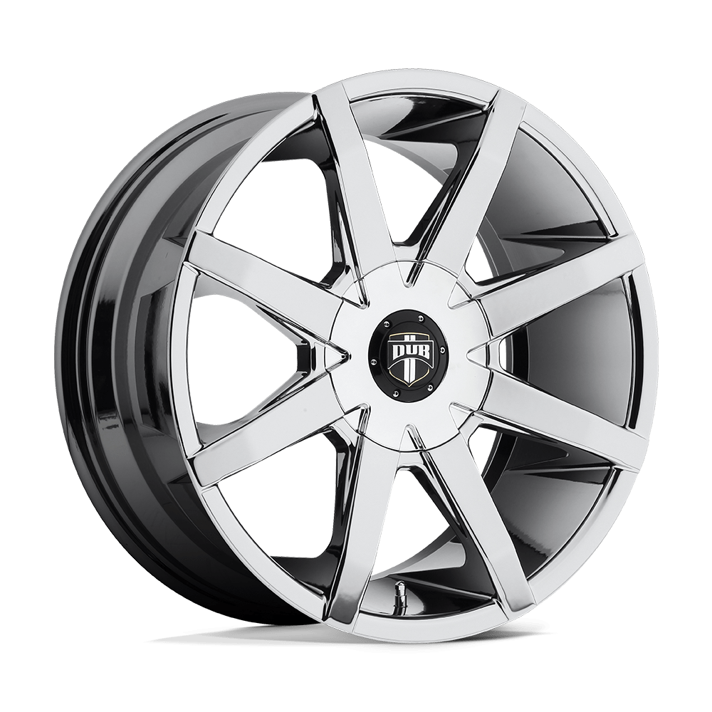 24X9.5 DUB 1PC S111 PUSH CHROME PLATED 6X135/6X139.7