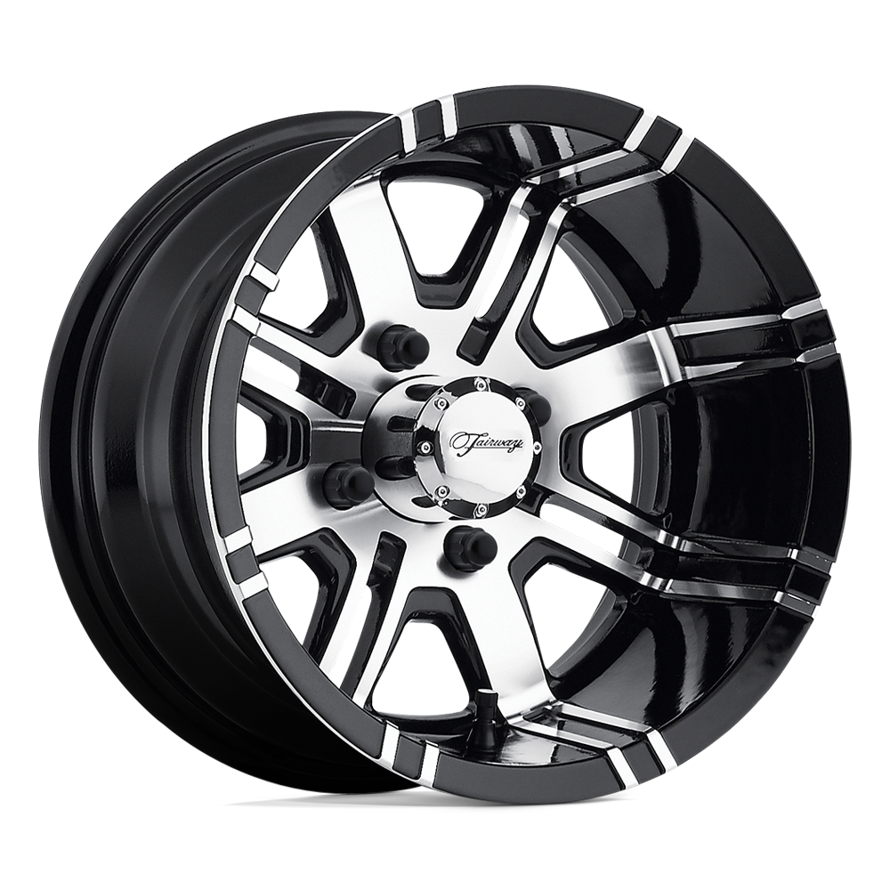 12X7 Fairway Alloys FA119 AGGRESSOR MACHINED GLOSS BLACK 4X101.6