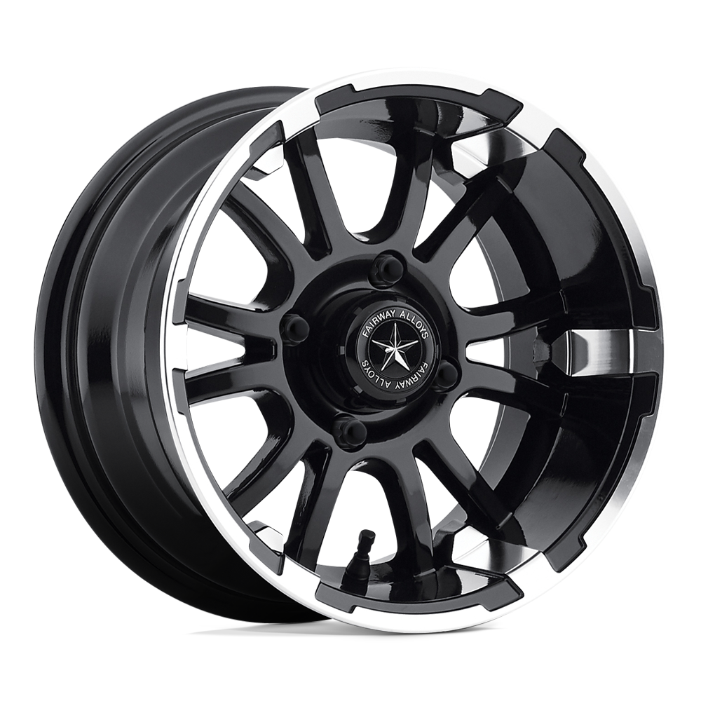 14X6.5 Fairway Alloys FA134 SIXER MACHINED MATTE BLACK 4X101.6
