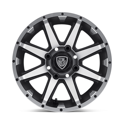 14X6.5 Fairway Alloys FA136 REBEL MACHINED MATTE BLACK 4X101.6