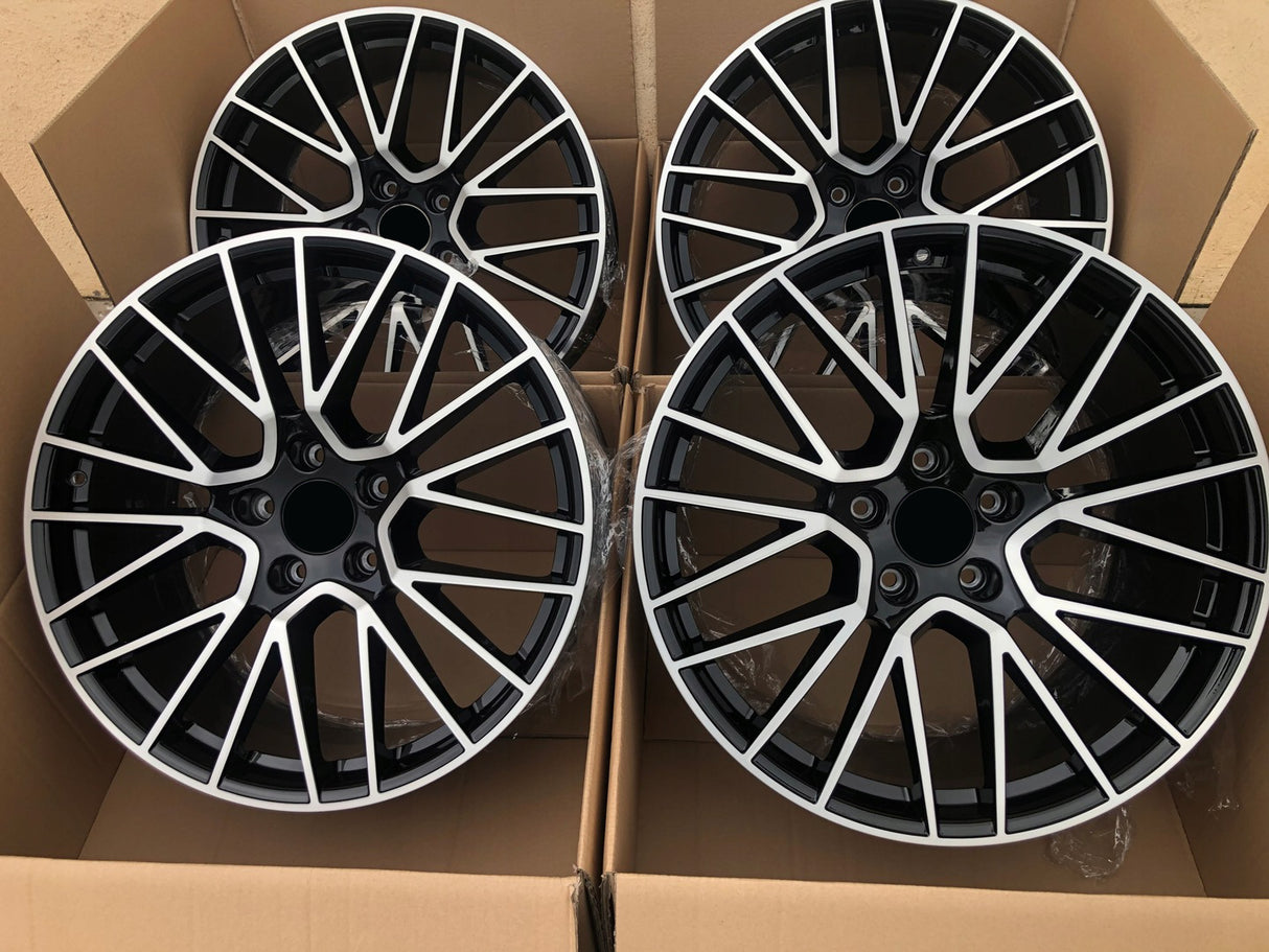 22” Rims – Made to Fit Porsche Cayenne Cayenne E-Hybrid Cayenne S Cayenne GTS Cayenne Turbo Cayenne Turbo S E-Hybrid | OE Style | 2020–2026 | 22x10/11 Wheels Brand New – Model 46