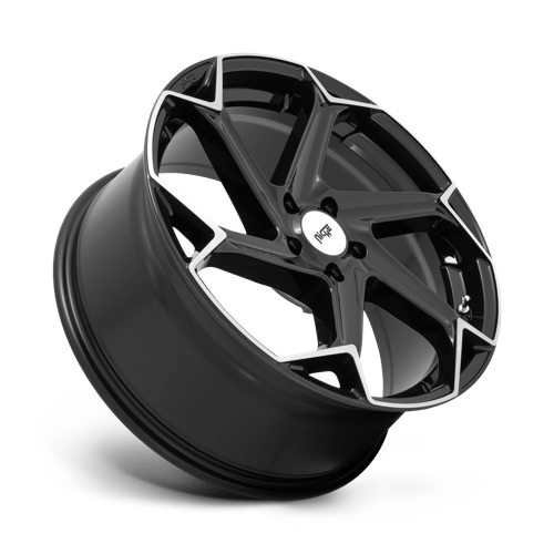 20X10.5 Niche 1PC M255 FLASH GLOSS BLACK BRUSHED 5X112