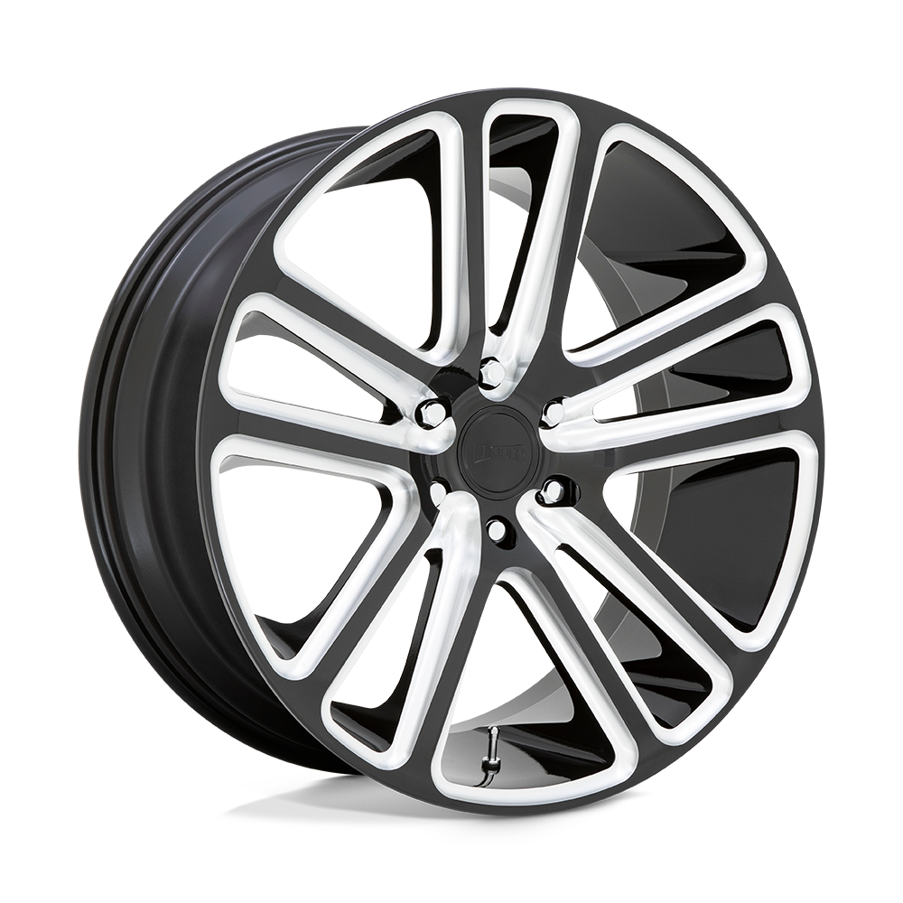 24X10 DUB 1PC S255 FLEX GLOSS BLACK MILLED 5X127