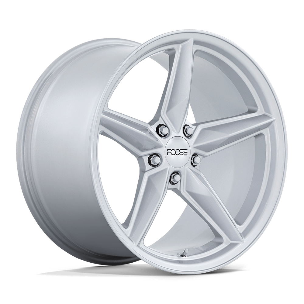 20X11 Foose 1PC F174 CF8 GLOSS SILVER 5X115