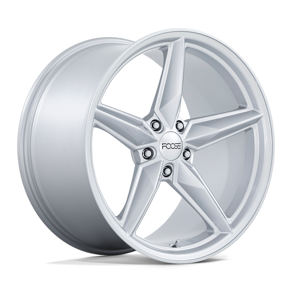 20X11 Foose 1PC F174 CF8 GLOSS SILVER 5X120