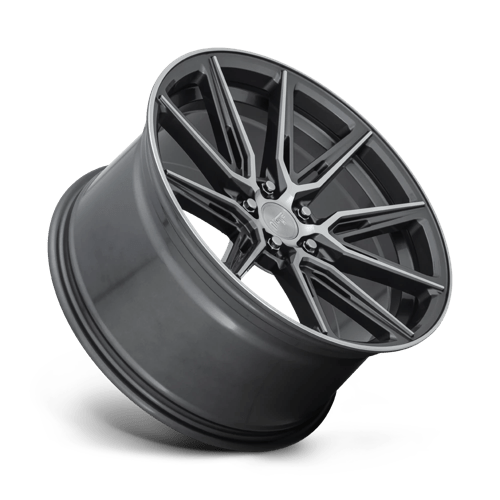 20X9 Niche 1PC M220 GEMELLO GLOSS ANTHRACITE MACHINED 5X114.3
