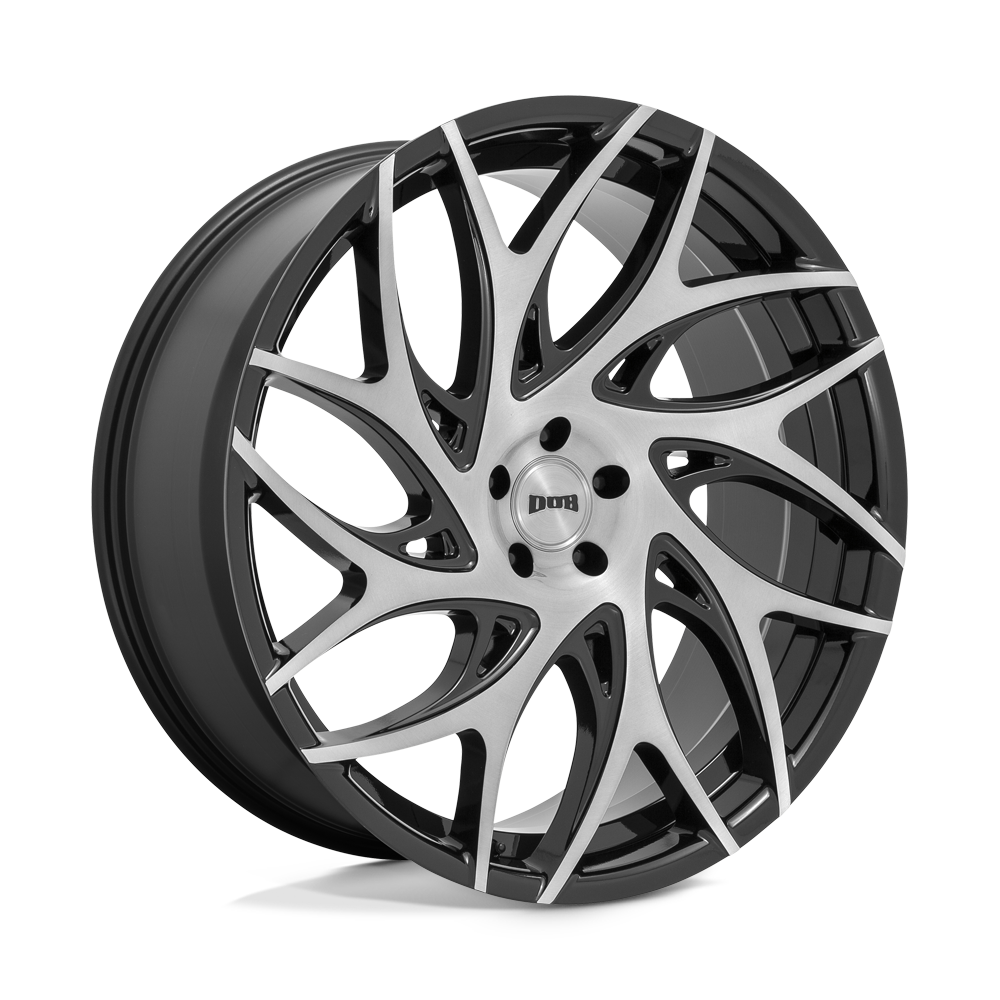 24X10 DUB 1PC S260 G.O.A.T. BRUSH FACE GBLK DRK TINT SPOKE 5X139.7