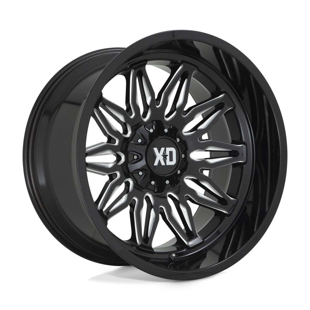 22X10 XD XD859 GUNNER GLOSS BLACK MILLED 6X135/6X139.7