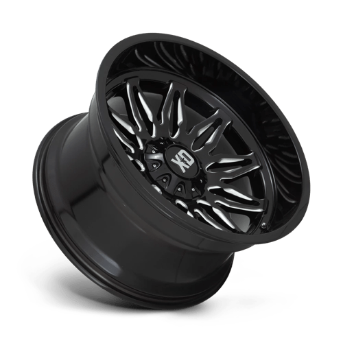 22X12 XD XD859 GUNNER GLOSS BLACK MILLED 5X127/5X139.7