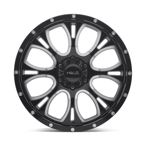 17X9 Helo HE879 GLOSS BLACK MACHINED & MILLED 5X127