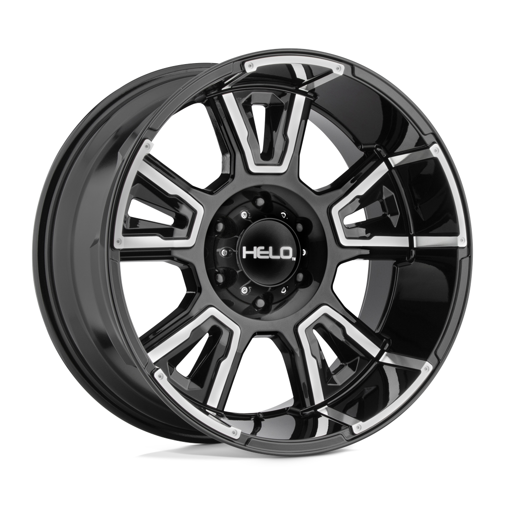 20X9 Helo HE914 GLOSS BLACK MACHINED 6X139.7