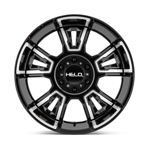 20X9 Helo HE914 GLOSS BLACK MACHINED 6X139.7
