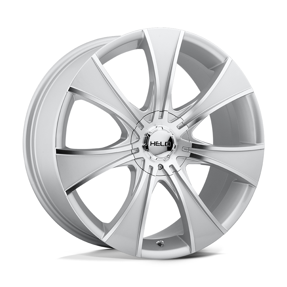 17X7.5 Helo HE874 DARK SILVER W/ MACHINED FACE 5X114.3/5X120.65