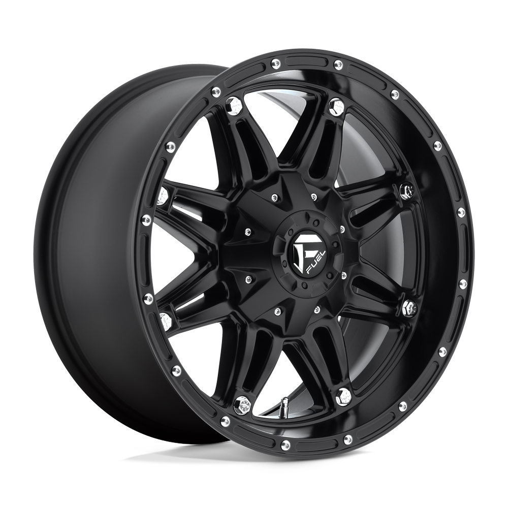 20X9 Fuel 1PC D531 HOSTAGE RIMS - MATTE BLACK 6X135/6X139.7