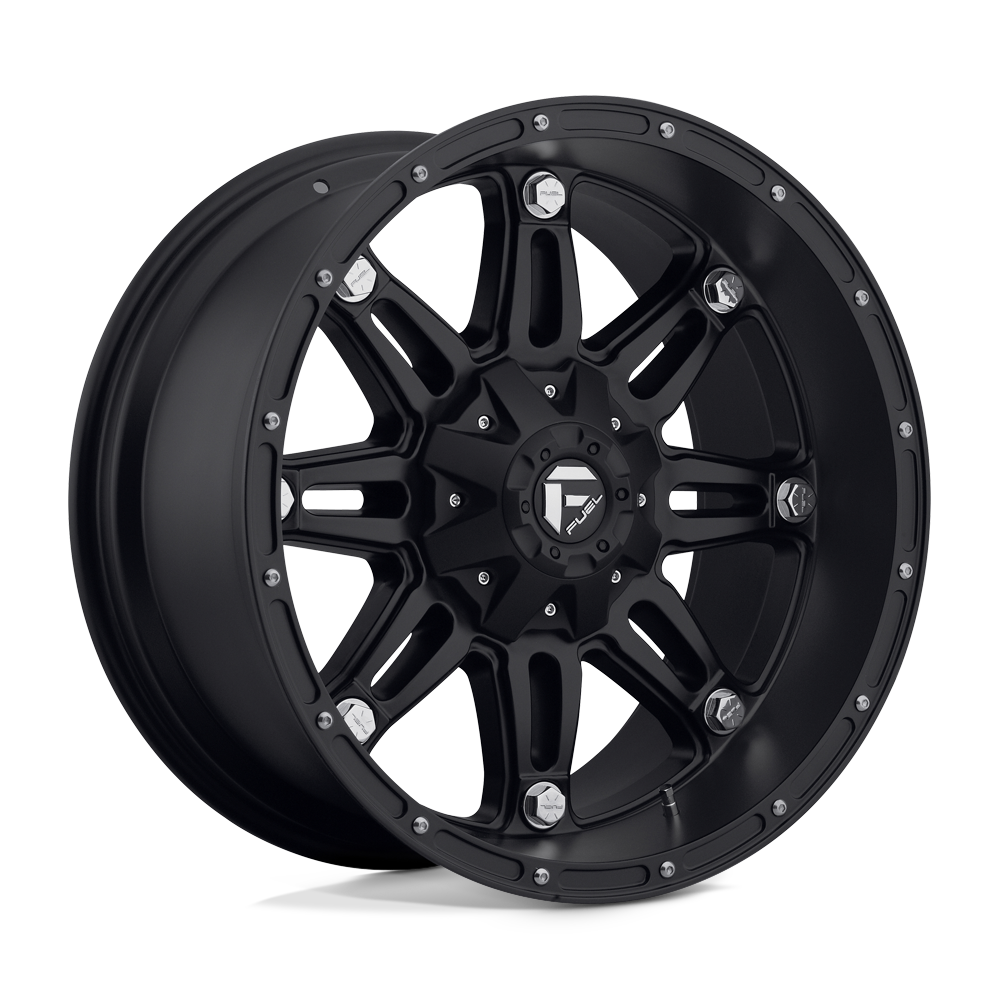 20X10 Fuel 1PC D531 HOSTAGE RIMS - MATTE BLACK 6X135/6X139.7