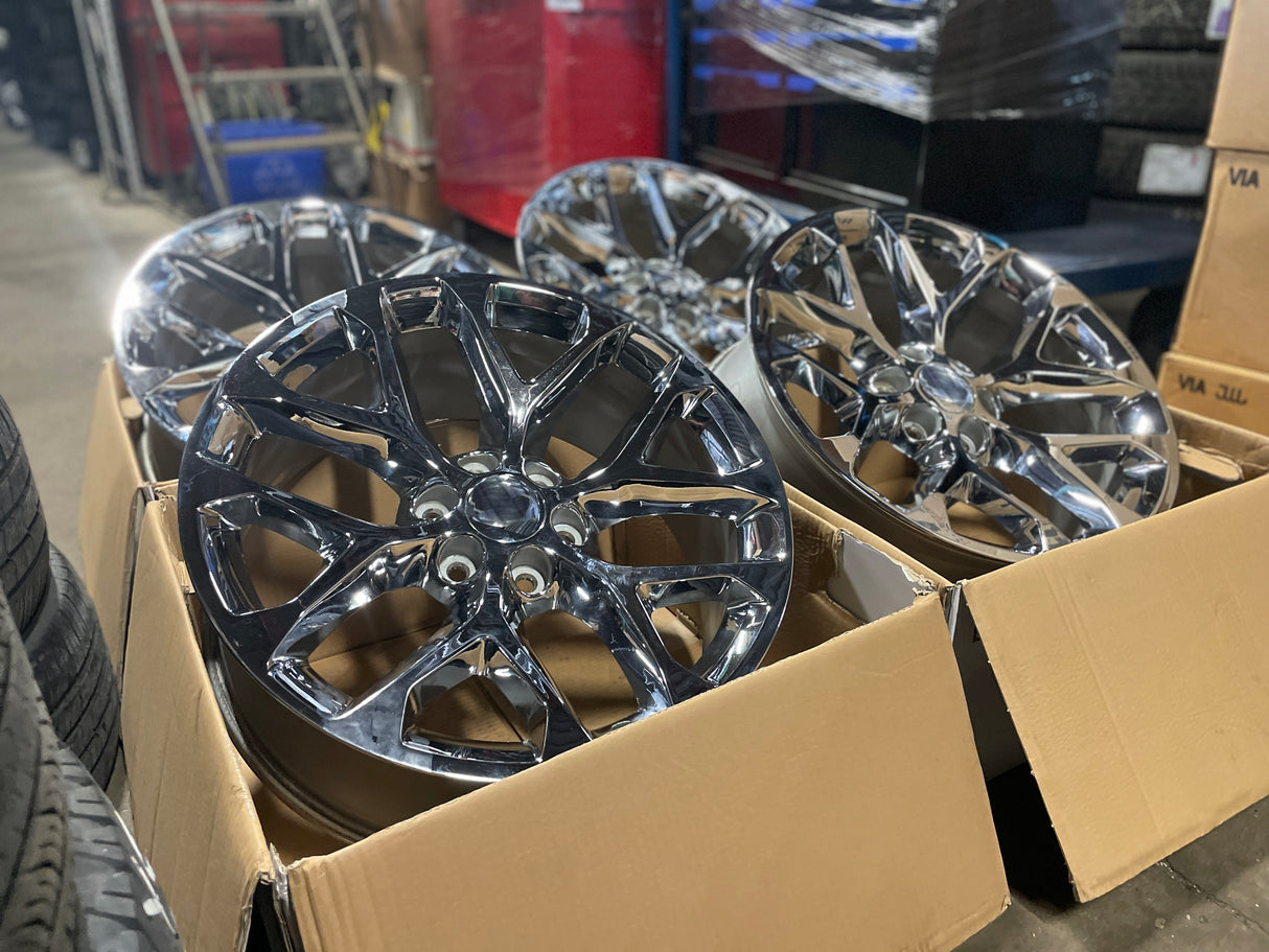 20” Rims – Made to Fit GMC Sierra 1500 | OE Style | 2007 2008 2009 2010 2011 2012 2013 2014 2015 2016 2017 2018 2019 2020 2021 2022 2023 2024 2025 20x9 Wheels Brand New – Model 13