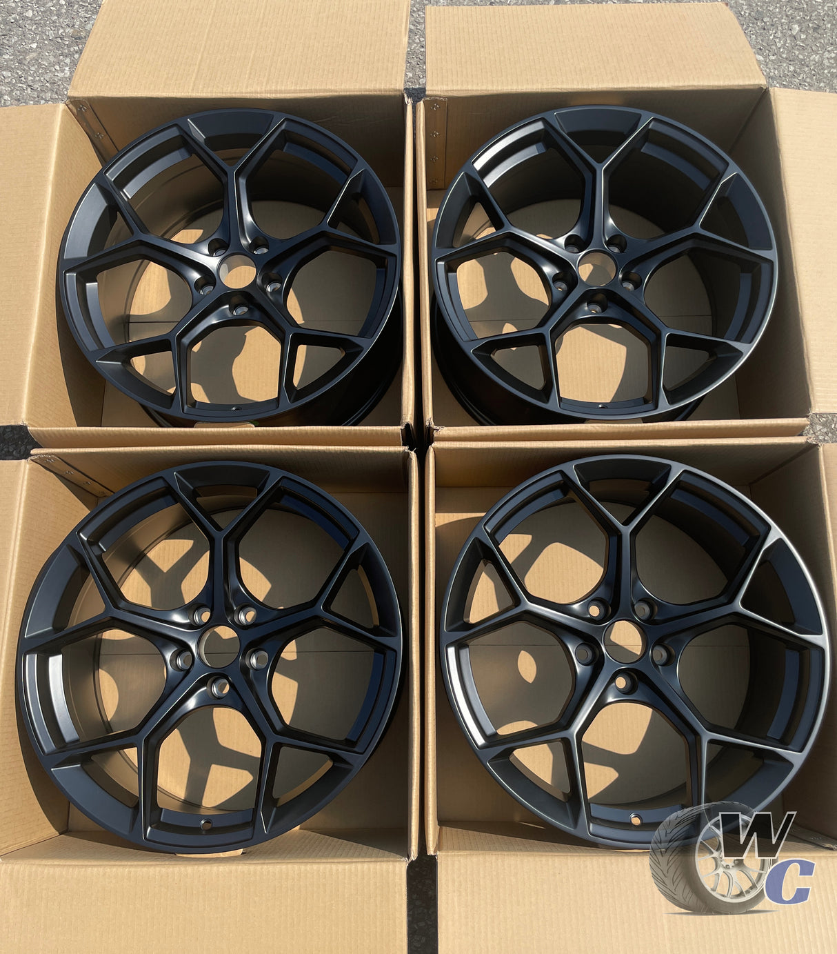 22” Wheels Fit Audi S6 2008–2025 | OE Style Rims | Satin Black | Set of 4