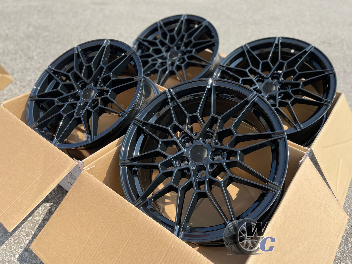 19” Wheels Fit BMW 7 Series 2016–2025 | Factory Style Rims | Gloss Black | Staggered Set of 4