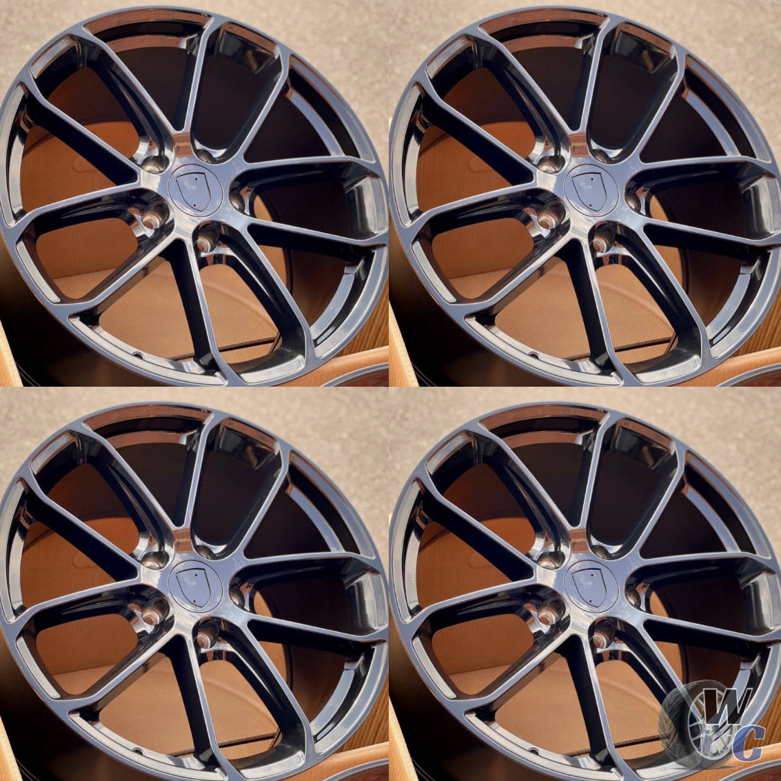 20” Wheels Fit Porsche Macan 2019–2025 | OE Style Rims | Gloss Black | Staggered Set of 4