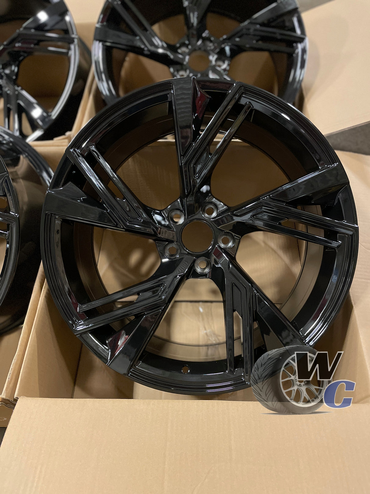 19” Wheels Fit Audi Q3 2019–2025 | OE Style Rims | Gloss Black | Set of 4