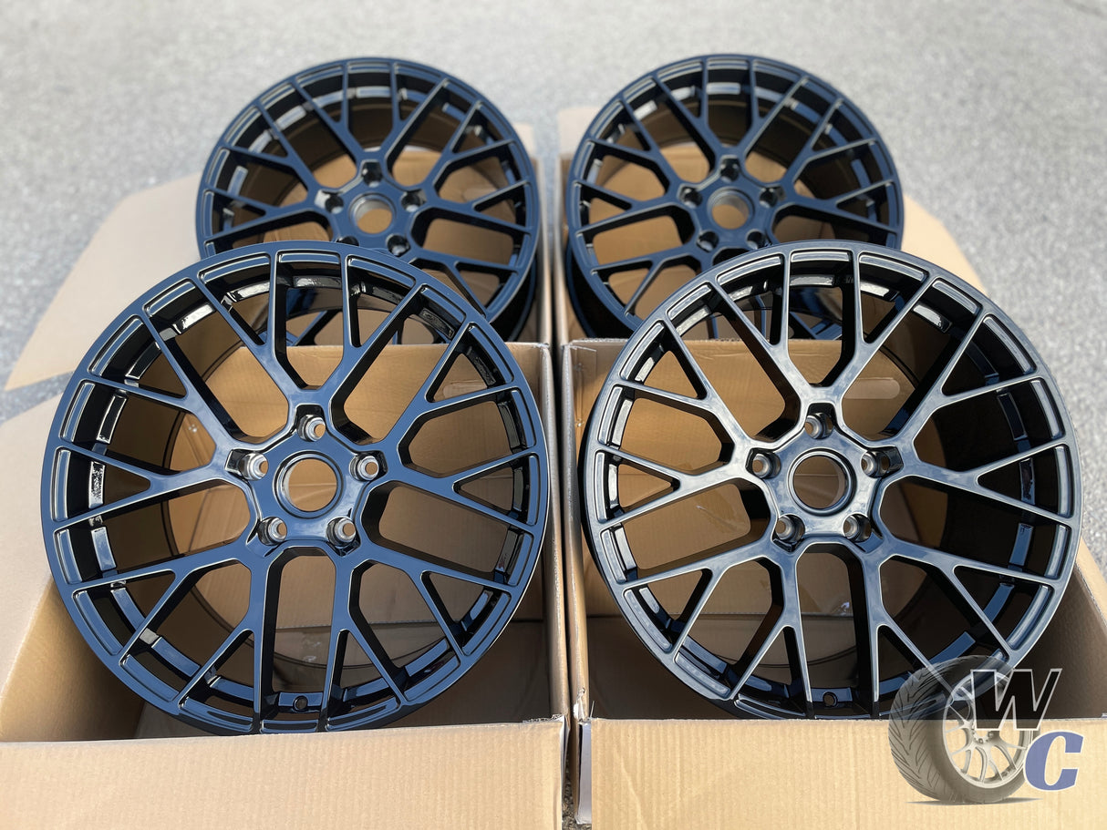 20” Wheels Fit Porsche Macan 2019–2025 | OE Style Rims | Gloss Black | Staggered Set of 4