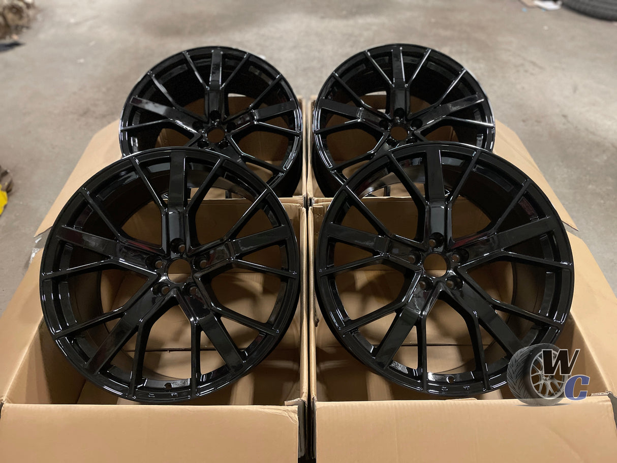 21” Wheels Fit Audi Q3 2019–2025 | OE Style Rims | Gloss Black | Set of 4