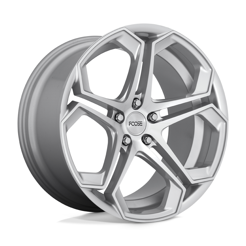 20X10.5 Foose 1PC F170 IMPALA GLOSS SILVER MACHINED 5X115