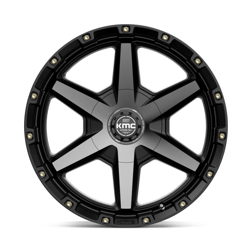20X9 KMC KM101 TEMPO SATIN BLACK W/ GRAY TINT 6X135/6X139.7