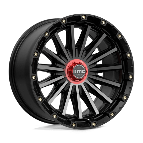 20X9 KMC KM102 SIGNAL SATIN BLACK W/ GRAY TINT 5X127/5X139.7